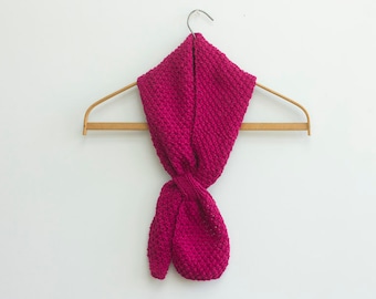 Keyhole Scarf Knitting Pattern
