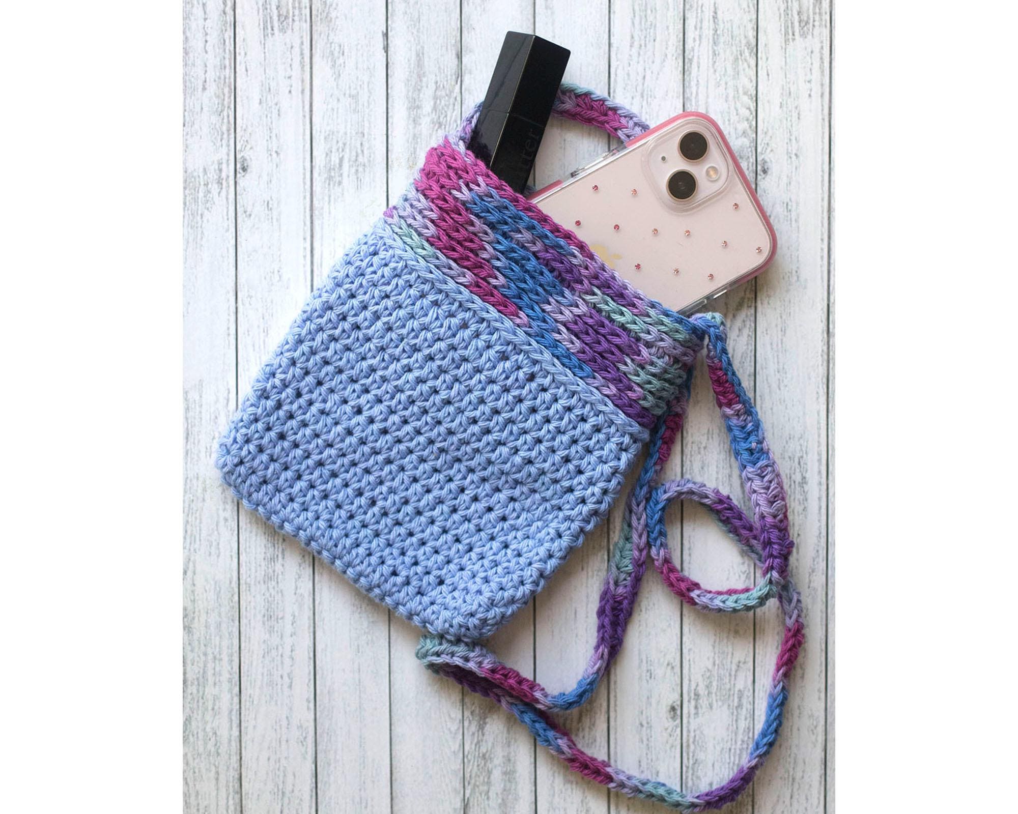 Easy Crochet Crossbody Bag Pattern: Cotton Purse