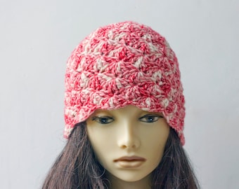 Easy Crochet Cloche Hat Pattern,  Worsted Yarn