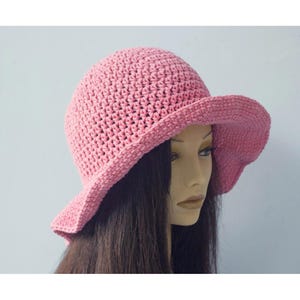 Wide-Brimmed Cotton Sun Hat: Hand Crocheted Custom