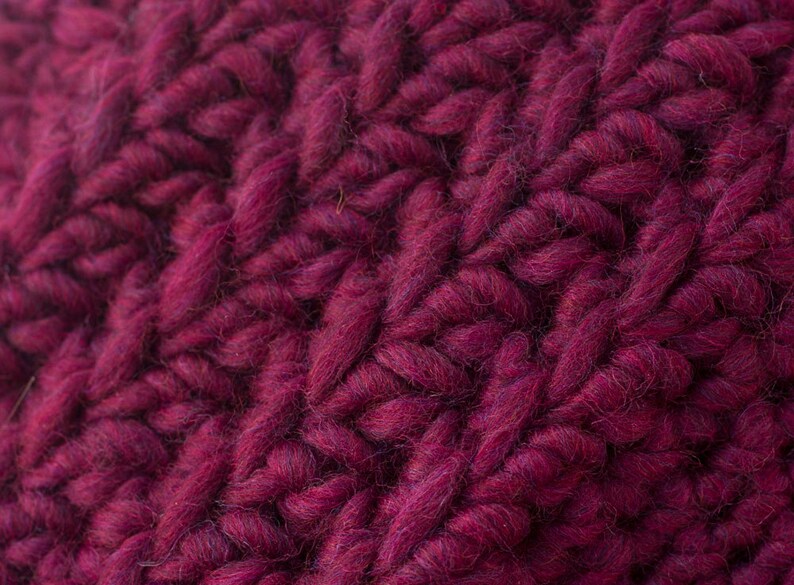 Easy Chunky Hat Crochet Pattern, Beret Crochet Pattern, Slouchy Beanie Pattern image 4