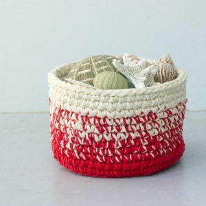 Ombre Crochet Cotton Basket,  Hostess Gift