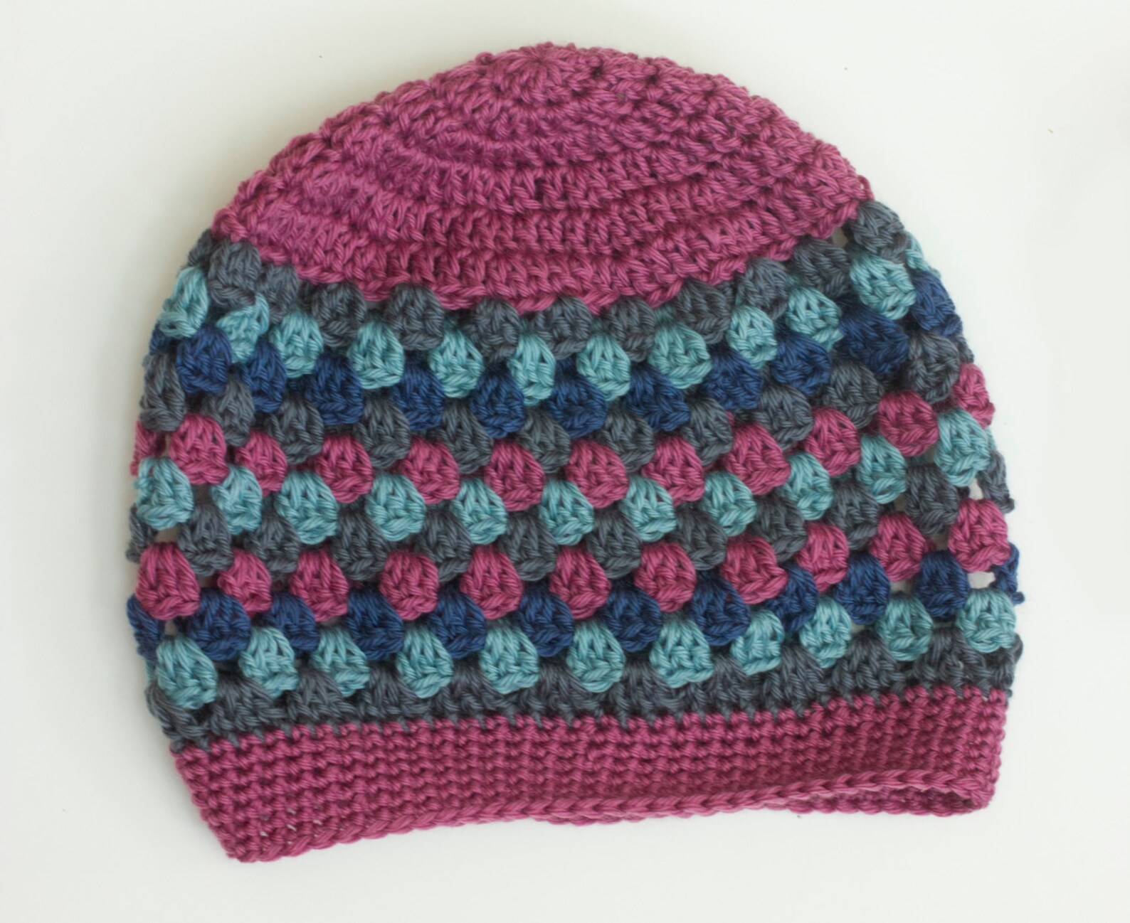 Crochet Pattern Slouchy Hat Granny Square Slouch Hat Etsy