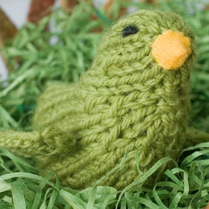 Knit Bird Toy, Stuffed Animal, Toddler Toy, Stocking Stuffer image 5