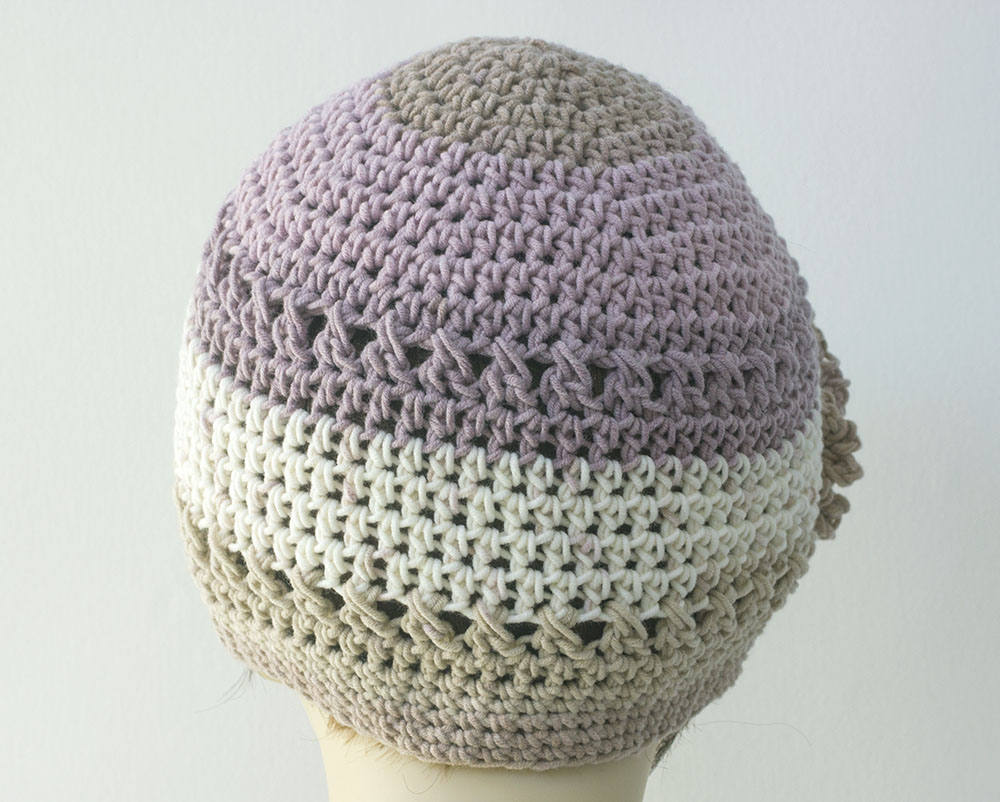 Easy Beanie Hat Crochet Pattern With Flower - Etsy