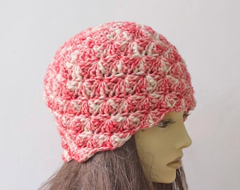 Easy Crochet Pattern, Cloche Hat Crochet Pattern, 1920's Flapper Hat PDF Pattern, Worsted Yarn