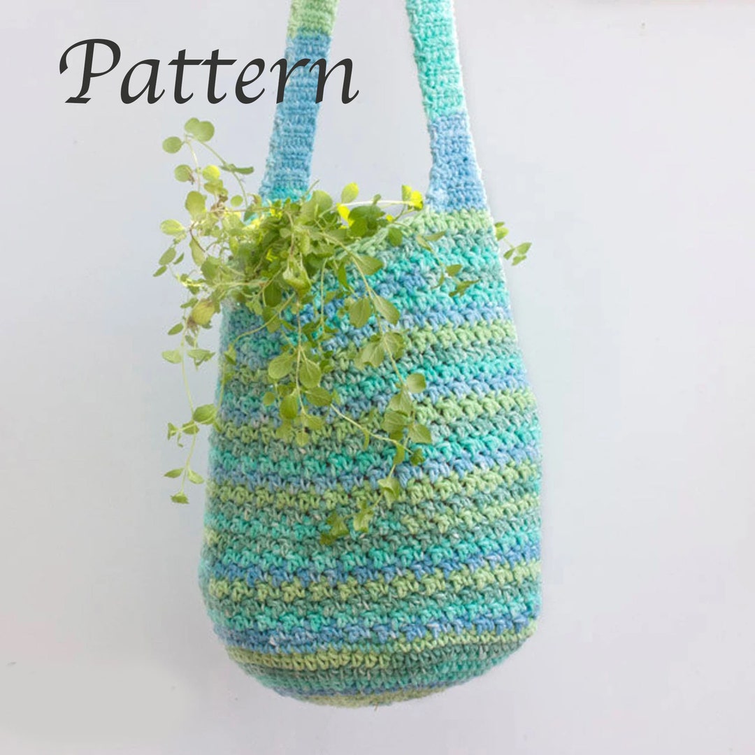 Market Tote Bag Crochet Pattern Grocery Tote Pattern Easy - Etsy