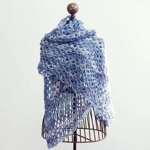 Easy Lace Shawl Crochet Pattern, One Skein Shawl in a Ball Pattern, PDF ...
