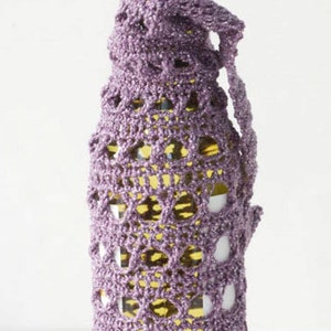 Wine Carrier Tote Crochet Pattern, Wine Bottle Gift Bag, Hostess Gift Pattern, Housewarming Gift image 7