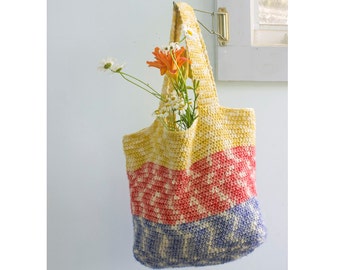 Large Tote Crochet Pattern PDF, Digital Download, Market Tote Pattern,  Market Bag, Book Bag, Beach Bag