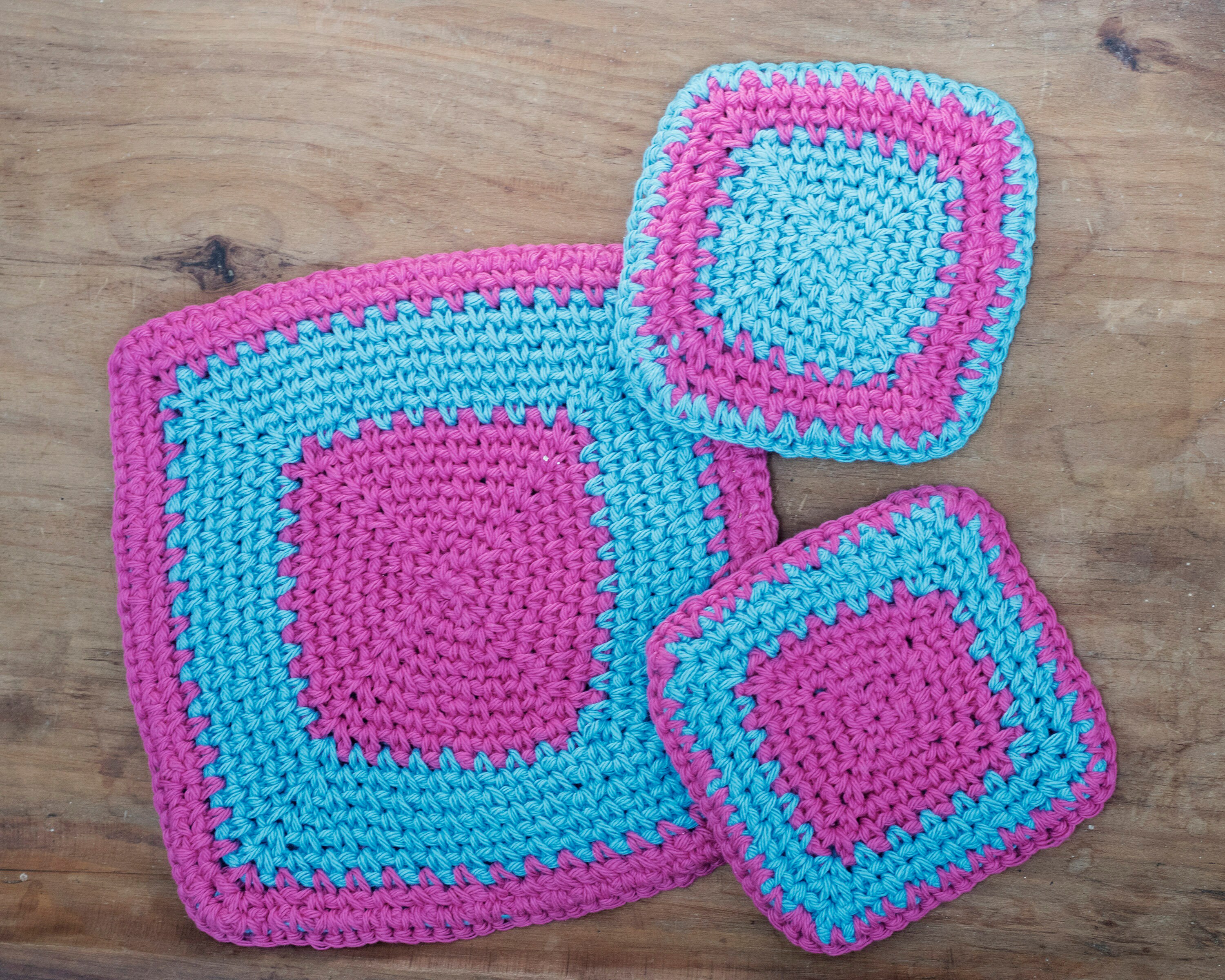 Cotton Hot Pads Crochet Pattern Double Thick Hot Pads for the Etsy