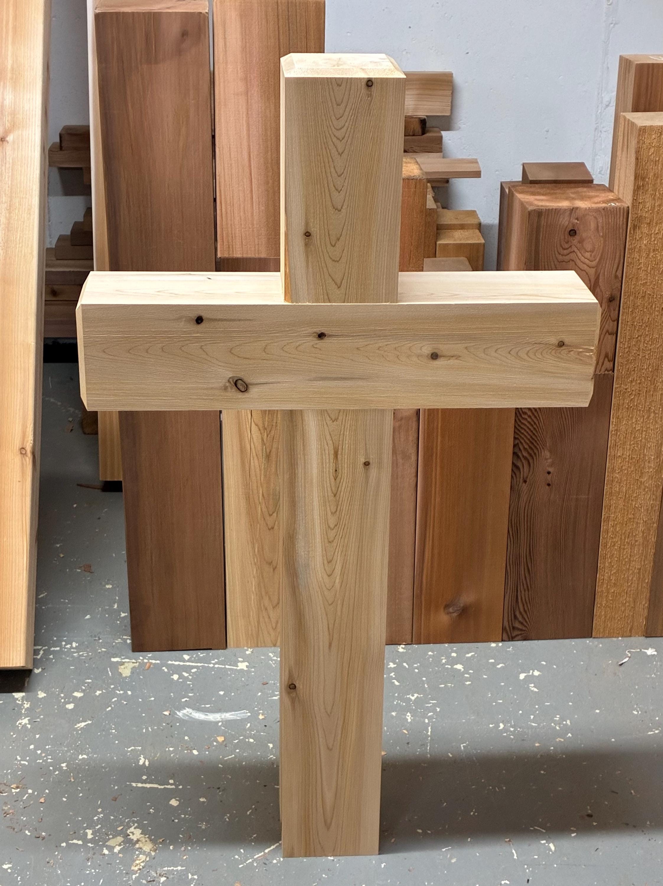 その他 wood cross Cedar Outdoor Cross - Etsy