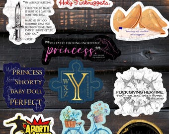 The Fit Sticker Bundle, Funny Quote Stickers, 11 Piece Sticker Set
