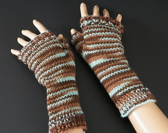 Fingerless Gloves Hand Knitted