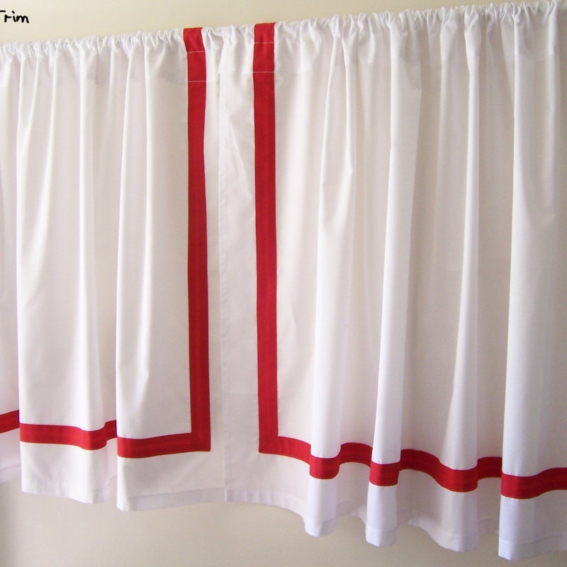 Geo Black Cafe Printed Curtain main image 1