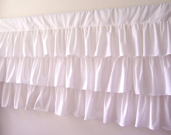 Ruffled Valance with Three Rows