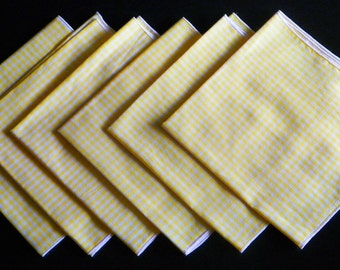 Gingham Napkin Set (Yellow)