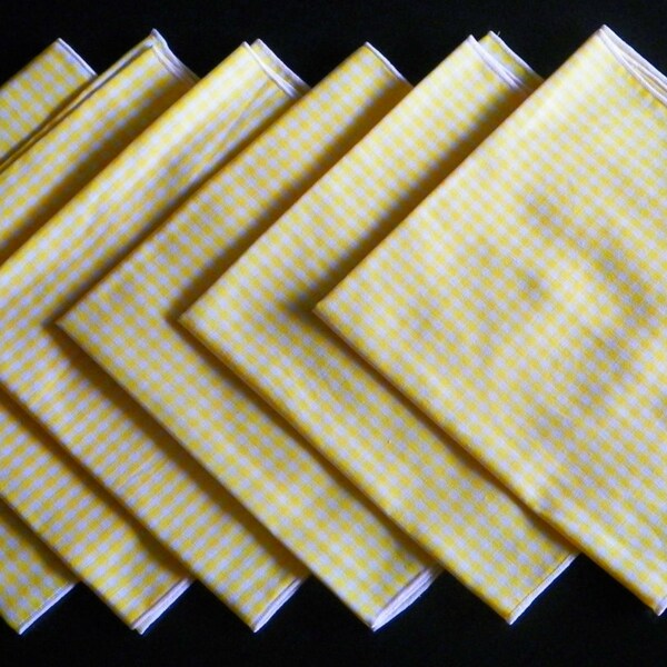 Gingham Napkins Etsy