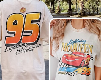 Vintage Lightning Mcqueen Shirt, Retro Cars Movie Shirt, WDW Family Vacation Shirt, Piston Cup Shirt, Cars Land Shirt, Cars Characters Tee