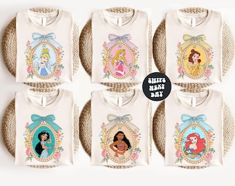 Camiseta de princesa Disney, sudadera coqueta de princesa Disney, camisetas de viaje para niñas Disney, camisetas de viaje en grupo Disney, camiseta retro Disney para niñas