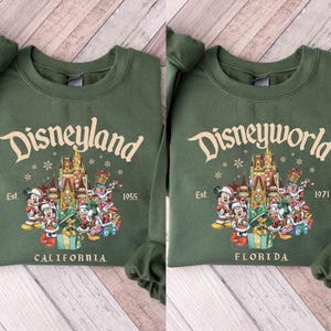 Vintage Disneyland Christmas Sweatshirt, Mickey and Friends Christmas Sweatshirt, Disneyland Sweatshirt, Christmas Family Shirt