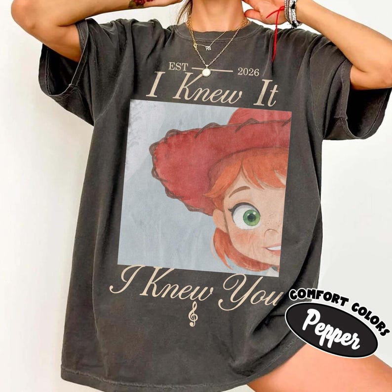 Watercolors TS Jessie Toy Story 5 Comfort Colors Shirt, Retro I Knew It I Knew You, Disneyland Toy Story Family Matching Tee image 2