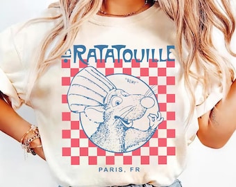 Vintage Disney Pixar Ratatouille Shirt | Retro Remy Little Chef Anyone Can Cook TShirt | Remy'S Ratatouille Adventure Paris France Tee