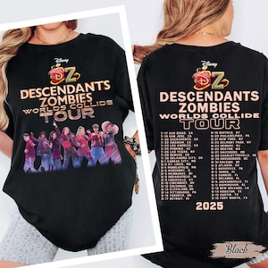 Comfort Colors® Descendants Zombies World Collide Tour Shirt, Der Aufstieg roter Charaktere, Descendants Team Shirt, Summer Music Festival 2025