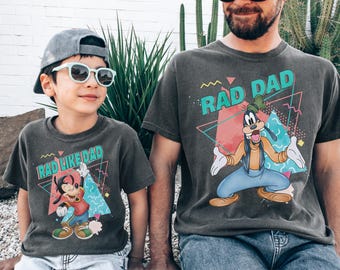 Disney Doof und Max Goofy Shirt, Rad Dad und Rad wie Dad Shirt, Disney Vatertag