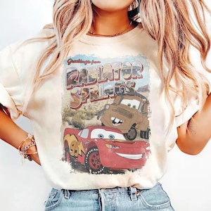 Vintage Lightning Mcqueen Shirt, Retro Cars Movie Shirt, WDW Family Vacation Shirt, Piston Cup Shirt, Cars Land Shirt, Cars Characters Tee