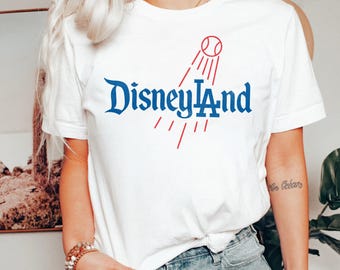 Sudadera de béisbol de Disneyland, camiseta de Disney LA, suéter divertido de Disney Park, sudadera de Los Ángeles, camiseta de viaje a Disney, camiseta Mashup de Los Ángeles