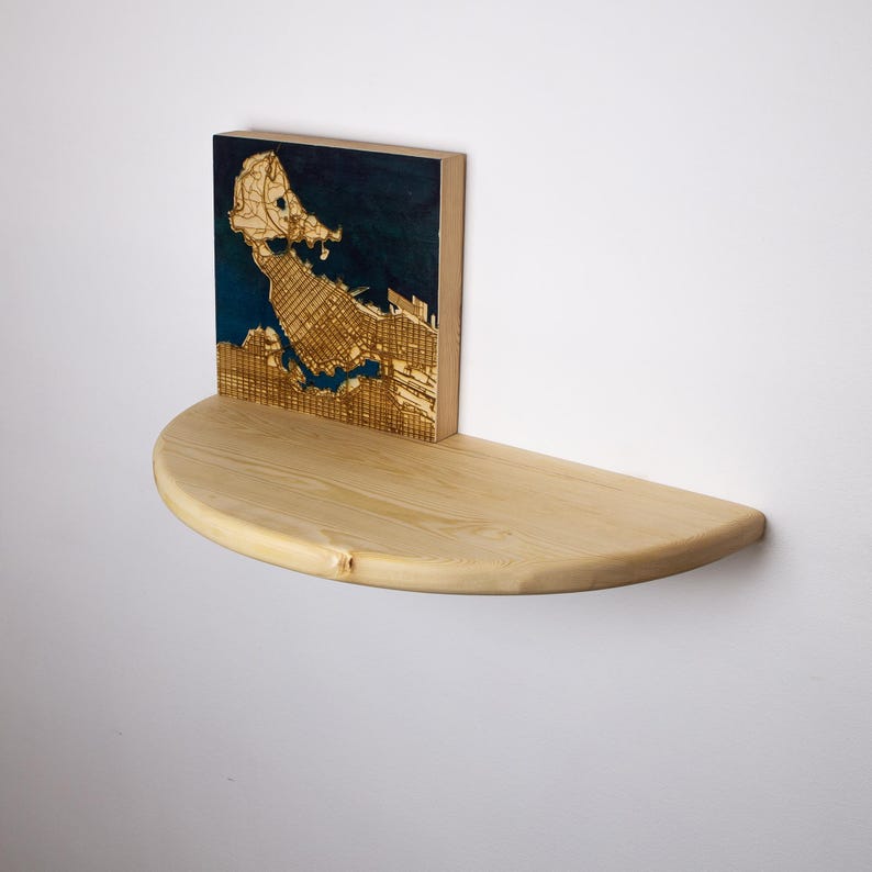 Custom Wood Shelves, Rustic Picture Shelf, Long Floating Shelves