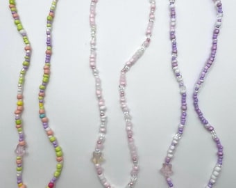 Handmade kawaii mini beaded charm necklace