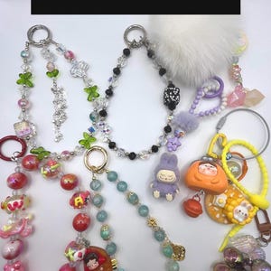 CLEARANCE SALE MYSTERY phone chains, keychains, phone charms, bag and purse decors