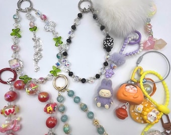 CLEARANCE SALE MYSTERY phone chains, keychains, phone charms, bag and purse decors