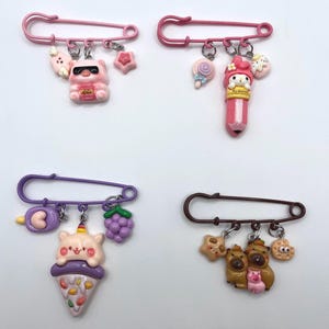 Handmade kawaii charm pins