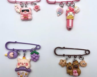Handmade kawaii charm pins