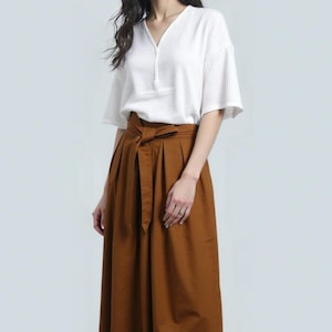 Plus Size High Waist Wide Leg Pants for Women/Church Appropriate Summer Palazzo Trousers/Formal & Vacation Outfit/Summer Women Elastic Pants