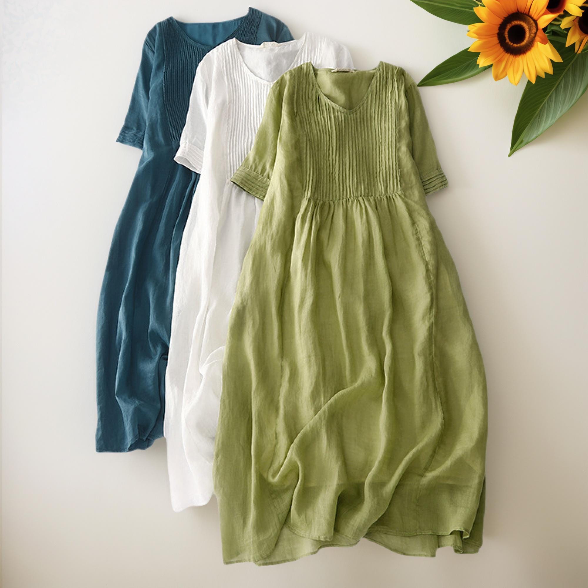 slim fit dress slacks Green Kimono Dress main image 0