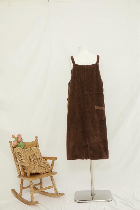 brown corduroy overalls dress Summit Cord Overall Dress In Multicolor | By Spell – Modern Bohemian Clothing Online main image 1