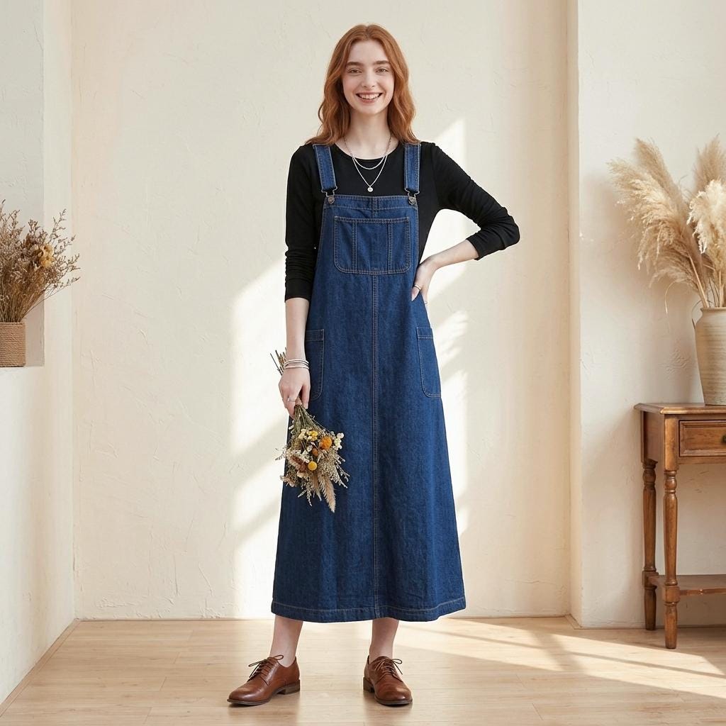 overall jean dress knee length Long Denim sexy mini dress
