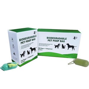 Biodegradable Pet Poop Bag Dog Poop Bag with 1 Dog Poop Dispenser 150 bags and 300 bags