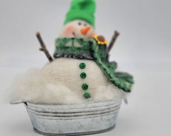 Snowman, Rub a Dub, Winter Decoration