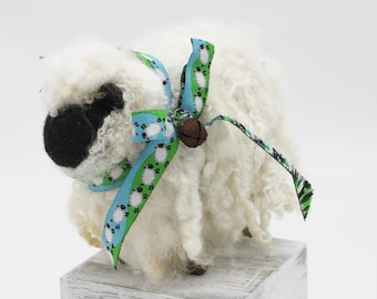 Valais Blacknose Sheep, Needle Felted Sheep # 8055