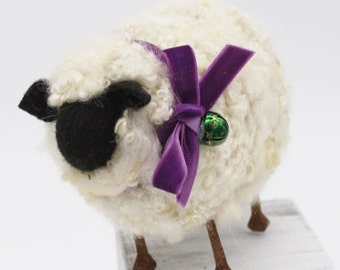 Valais Blacknose Sheep, Needle Felted Sheep, Valenting Sheep #8048
