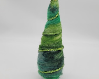 Needle Felted Wool Christmas Tree, Liongate Farm Fiber Art