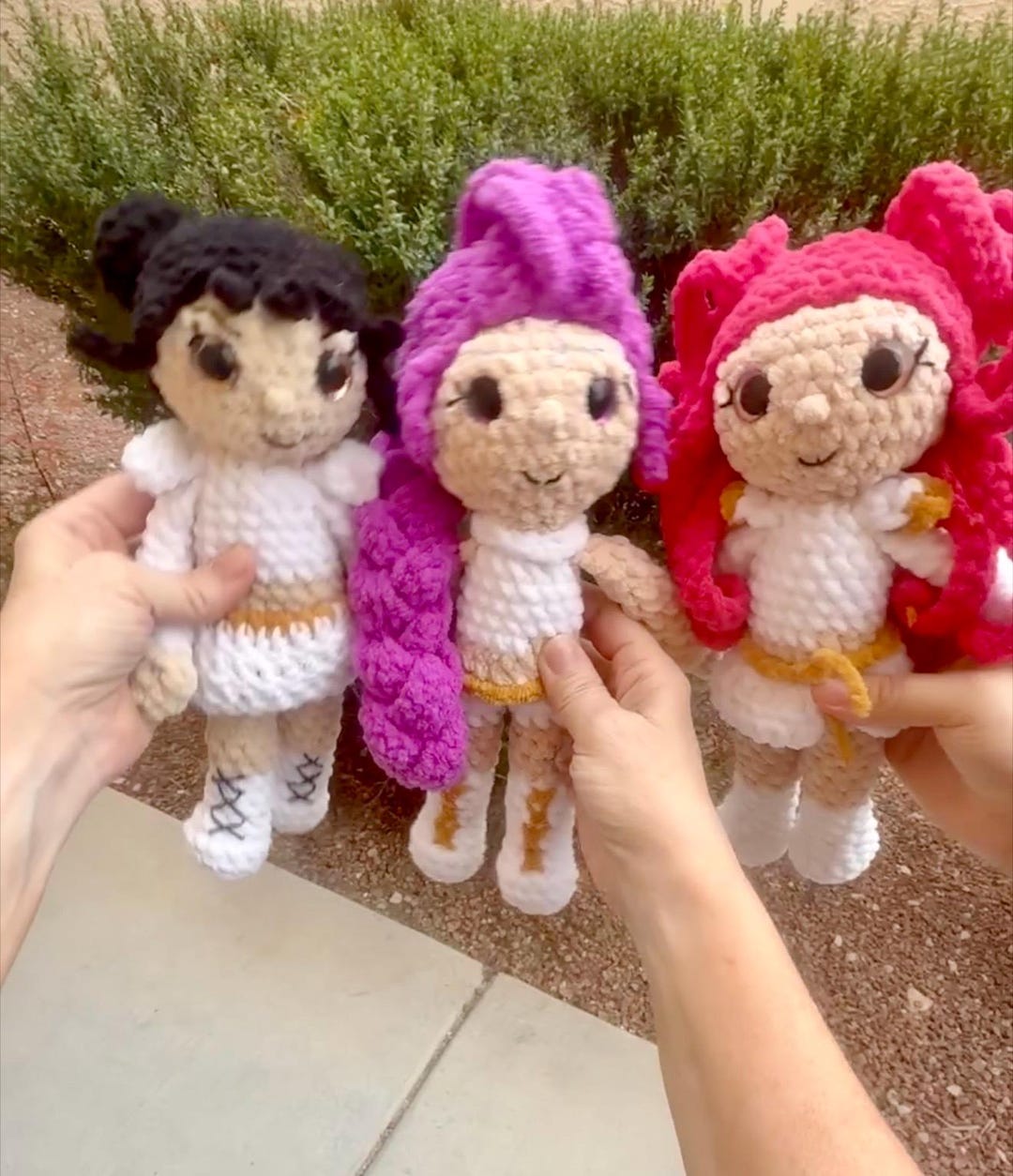 【新作激レア】Doro studio うさぎ　リボン Huntr/x Kpop Demon Hunters Crochet Plushies Rumy, Mira, Zoey Doll