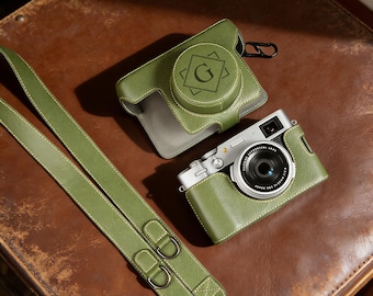 Cameratas op maat voor de Fujifilm X100VI, beschermhoes voor de X100VI 6e generatie, gegraveerde leren cameratas, cadeau voor fotografen
