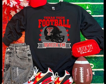 Texas Tech PNG | Raider Red Digitaler Download | Wreck 'Em Tech Sublimationsentwurf | Texas Tech Football T-Shirt PNG | Sofort PNG