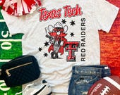 Texas Tech College Collage PNG, Digital Best Seller, Wrekem Tech, Raider Red